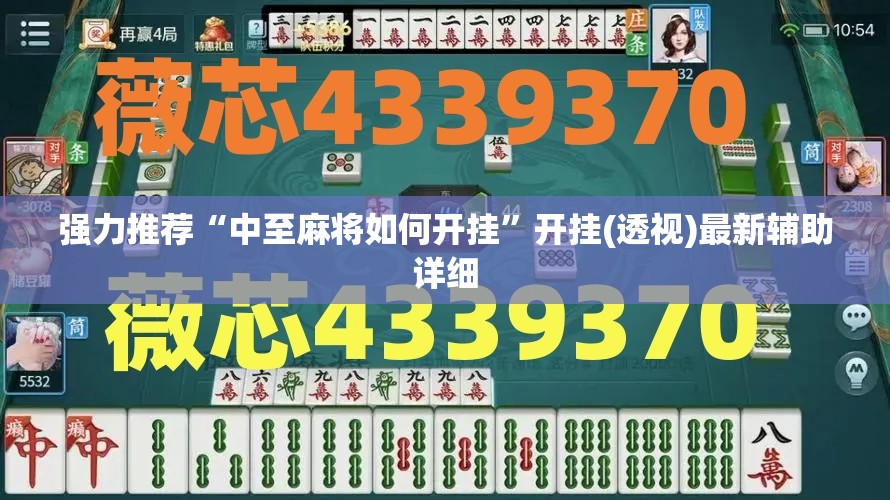 强力推荐“中至麻将如何开挂”开挂(透视)最新辅助详细