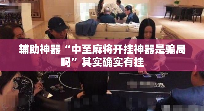 辅助神器“中至麻将开挂神器是骗局吗”其实确实有挂