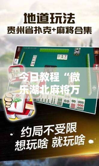 今日教程“微乐湖北麻将万能开挂器”2026开挂教程步骤