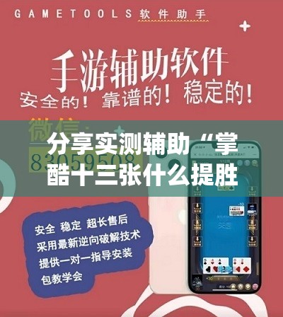 分享实测辅助“掌酷十三张什么提胜率”(辅助神器)开挂详细教程