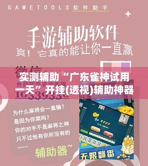 实测辅助“广东雀神试用一天”开挂(透视)辅助神器