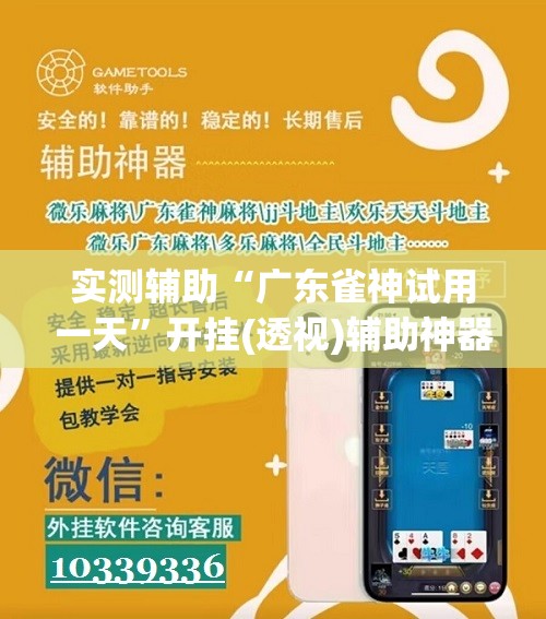 实测辅助“广东雀神试用一天”开挂(透视)辅助神器