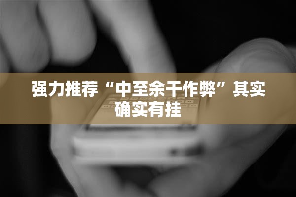 强力推荐“中至余干作弊”其实确实有挂