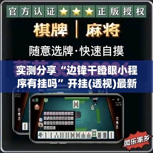 实测分享“边锋干瞪眼小程序有挂吗”开挂(透视)最新辅助详细