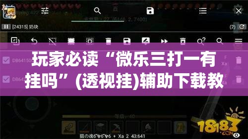 玩家必读“微乐三打一有挂吗”(透视挂)辅助下载教程