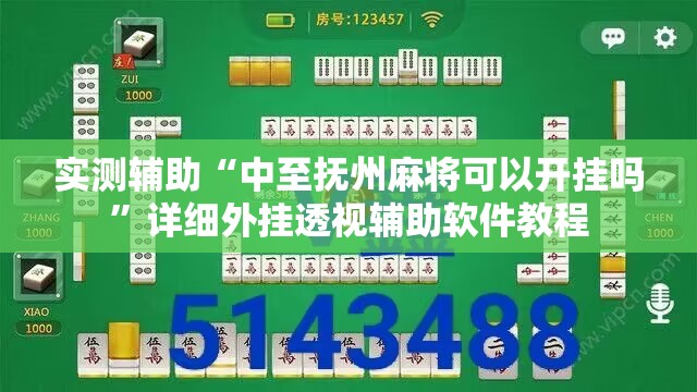 实测辅助“中至抚州麻将可以开挂吗”详细外挂透视辅助软件教程