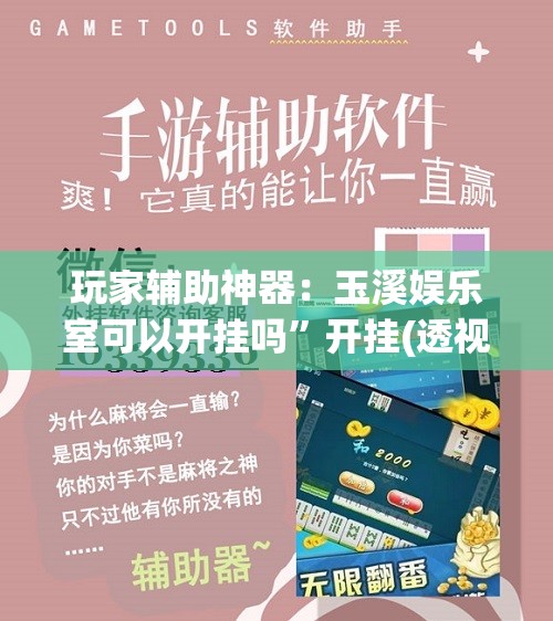 玩家辅助神器：玉溪娱乐室可以开挂吗”开挂(透视)辅助教程